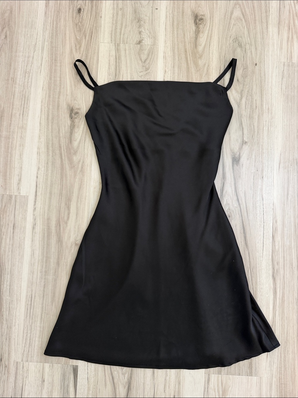 HOLLISTER Classic Black Slip Dress with Spaghetti Straps size XXS